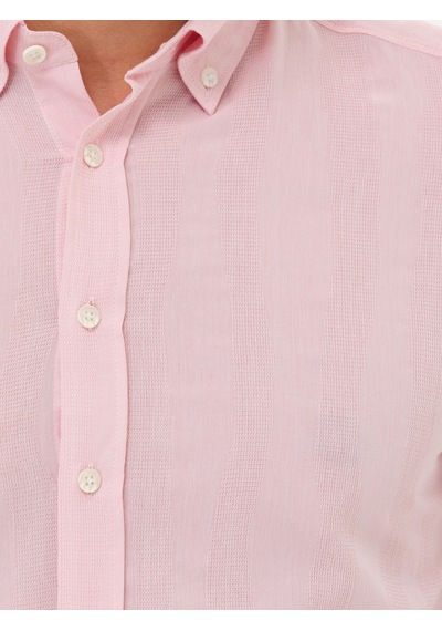 Cacharel Pembe Slim Fit Uzun Kollu Gömlek
