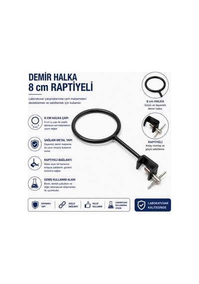 Demir Halka 8 Cm Raptiyeli