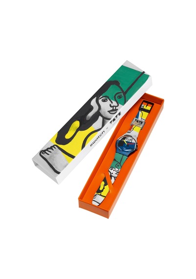 Suoz363 Swatch Leger's Two Women Holding Flowers Unisex Kol Saati Çok Renkli