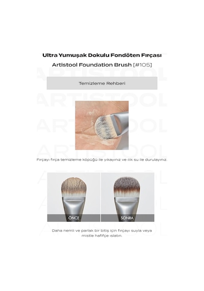 Missha Artistool Foundation Brush Ultra Yumuşak Dokulu Fondöten Fırçası #105