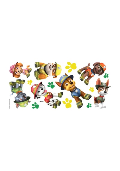Rmk3611gm Paw Patrol Orman Soyma Ve Yapıştır Dev Duvar Çıkartmaları