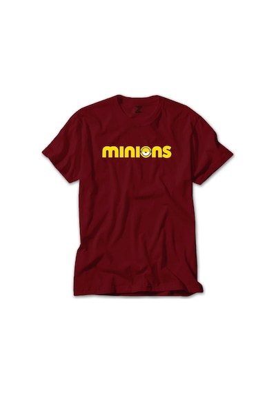 Minions Logo Kırmızı Tişört-Kırmızı