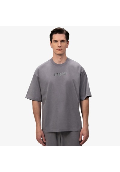 Everlast Giant Logo Oversize Koyu Gri Erkek T-shirt Tm0159 Çok Renkli