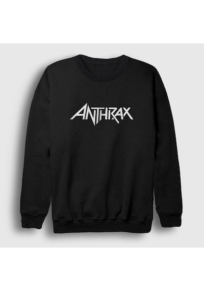 Presmono Unisex Anthrax Sweatshirt Siyah