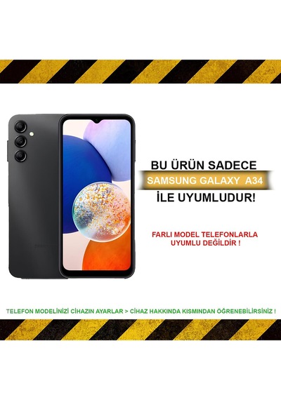 Samsung Uyumlu Galaxy A34 Kılıf Kamera Korumalı Renkli Kenar Ve Çerçeve Tasarımlı A Kalite Kapak
