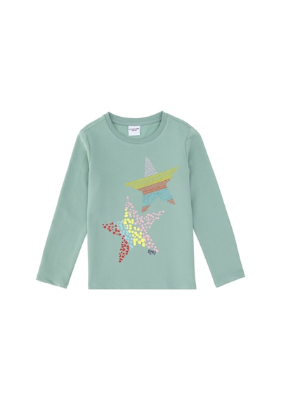 U.S. Polo Assn.  Kız Çocuk Su Yeşili Bisiklet Yaka Sweatshirt 50298180-VR048