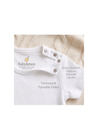 Babylimon Yenidoğan Bebek 3'lü Zıbın Seti - I Love Mom & Dad Aile Sevgisi Temalı Kısa Kollu Body Beyaz 2 - 821568822 Beyaz 2 Babylimon Yenidoğan Bebek 3'lü Zıbın Seti - I Love Mom & Dad Aile Sevgisi Temalı Kısa Kollu Body Beyaz 2 - 821568822 Beyaz 2
