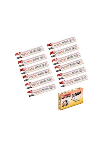 Mikro Min 0.5 MM Cetvelli Kalem Ucu 75 MM Mikro Uç 12 Adet
