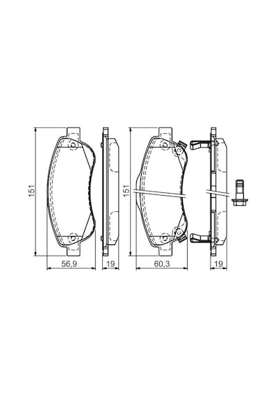 Honda Cr-V 1.6I-Dtec 2013-2018 Bosch Ön Balata