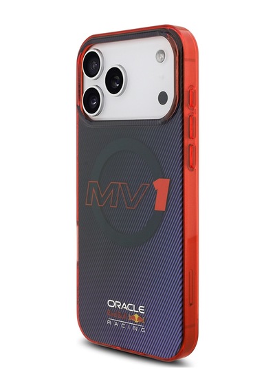 Apple Uyumlu iPhone 17 Pro Max Kılıf Redbull Lisanslı M-safeli Çift Katmanlı Çizgi Desen Sert Pc Mv Kapak Laciver Lacivert