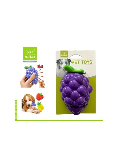 Nunbell Aromalı Ve Sesli Üzüm Köpek Oyuncağı