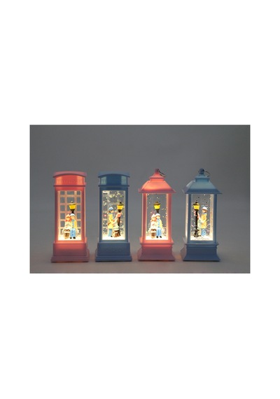 1 Adet Kar Küresi Işıklı Minik Pil İle Çalışan Kış Masalı Dekoratif Snow Globe 13x5 Cm