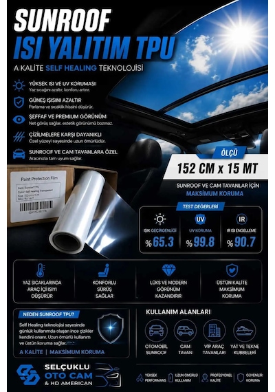 Sunroof Isı Yalıtım Tpu 152x2m