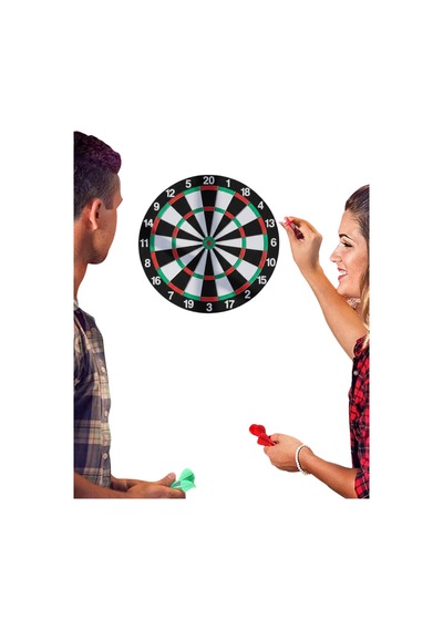 Şık Tasarımlı Dart Tahtası 12 İnç Dayanıklı Ahşap Gövde Belirtilmemiş