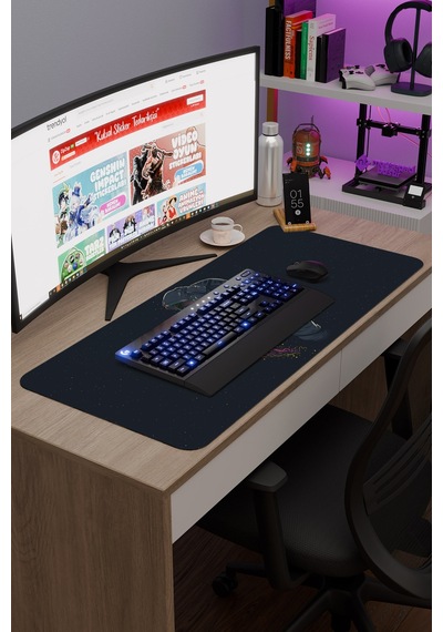 Astronot V3 90x40 Xxl Gaming Kauçuk Kaymaz Taban Mouse Pad Fare Altlığı
