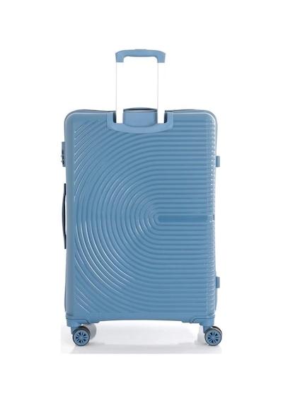 Mçs Bavul Orta Ve Kabin 2li Set Kırılmaz Silikon Valiz V374 Skyblue Sky Blue