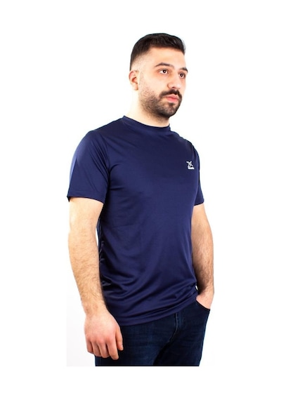 Kinetix Sn-225 Neck Lacivert Günlük Erkek Bisiklet Yaka Tişört
