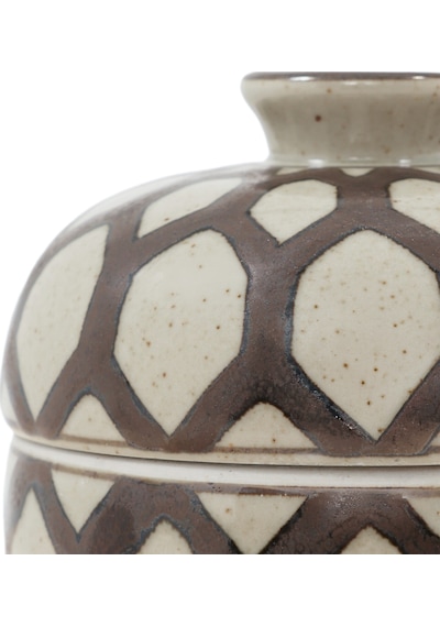 Yargıcı Geometrik Desenli Seramik Kutu 15x16 Cm 26ynha1109m St