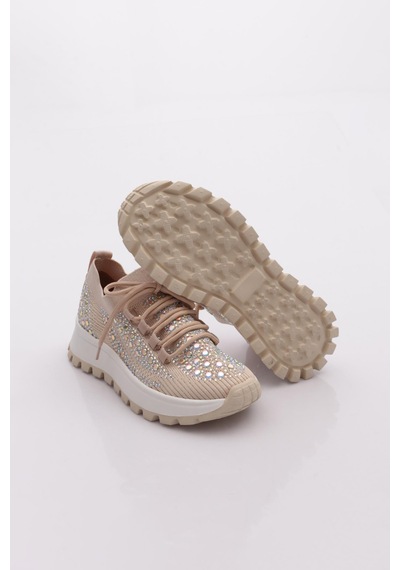 Dgn 301 Kadin Sneaker Ayakkabi Bej