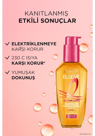 ELSEVE Dream Long Mükemmel Düz Pürüzsüzleştirici Serum & Onarıcı Bakım Şampuanı 400ML