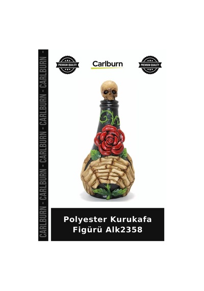 Özel Üretim Dekoratif Hediyelik Kuru Kafa Biblo Polyester Kurukafa Figürü Alk2358