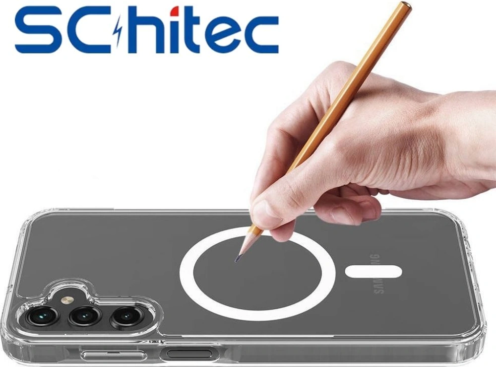 Schitec Samsung Galaxy Uyumlu S25 Magsafe Özellikli Şeffaf Kılıf