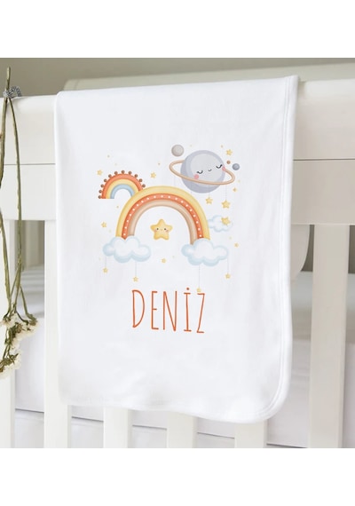 Bk Kids Kişiye Özel 10 Parça Kırmızı Hastane Çıkışı Battaniye Ve Yastık Hediye Seti, Yeni Doğan Bebek Giyim Hediyesi-3