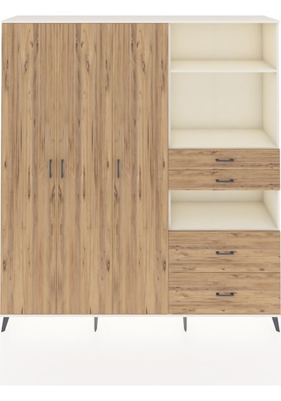 Hyperion Dolap 12 Raflı 4 Çekmeceli Tek Askılı 220x44x243 Aytaşı-çam/çam Atlas Çam/atlas Çam Hyperion Dolap 12 Raflı 4 Çekmeceli Tek Askılı 220x44x243 Aytaşı-çam/çam Atlas Çam/atlas Çam