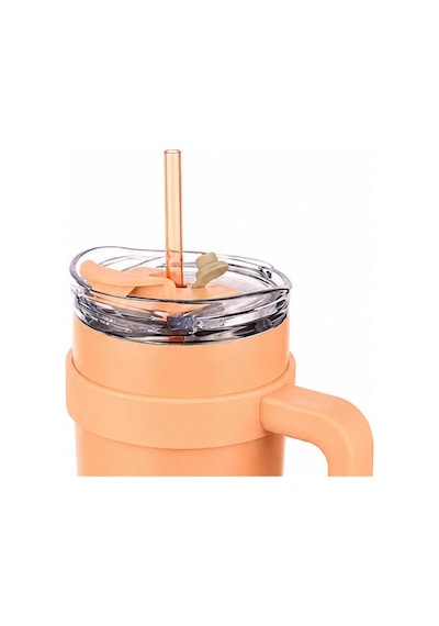 Paslanmaz Çelik,%100 Sızdırmaz, Çift Katmanlı, Pipetli, Saplı Termos Bardak, Termal Matara 1000 Ml Mor+turuncu Çok Renkli Paslanmaz Çelik,%100 Sızdırmaz, Çift Katmanlı, Pipetli, Saplı Termos Bardak, Termal Matara 1000 Ml Mor+turuncu Çok Renkli