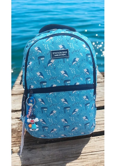 Whales Balinalar Okul Çantası Ve Beslenme Çantası Çok Renkli