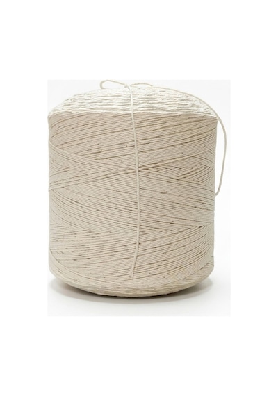 1 Kg Pamuklu El Örgü İpi Runner İpi- Koton İp- Punch İpi- Motif İpi Krem Rengi 1000 Gr