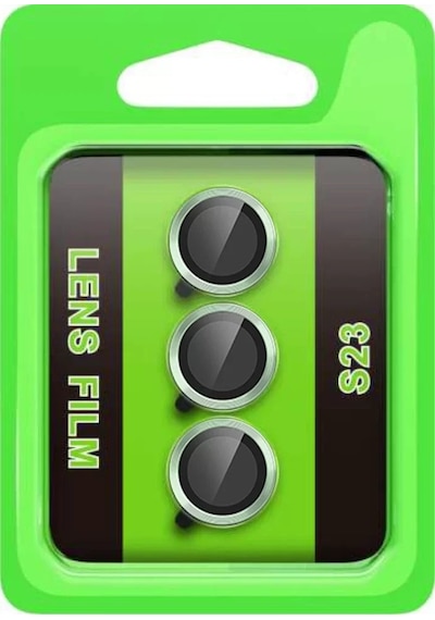 Newface Samsung Galaxy S23 Raze Metal Kamera Lens - Yeşil