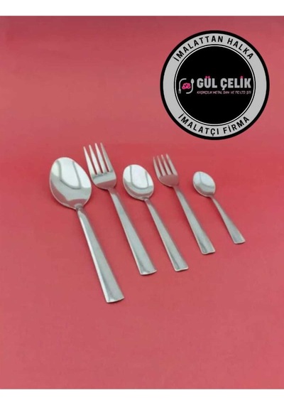 Kaveh 60 Parça Kaşık Çatal Seti Paslanmaz Çelik 1-mm İnox