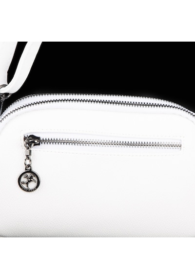 Nas Bag Kadın Mini Şık Çapraz Çanta Beyaz Mercan