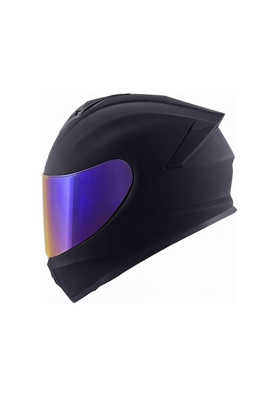 Gıvı 50.x Mat Siyah Kask Gökkuşağı Vizör Mat Siyah