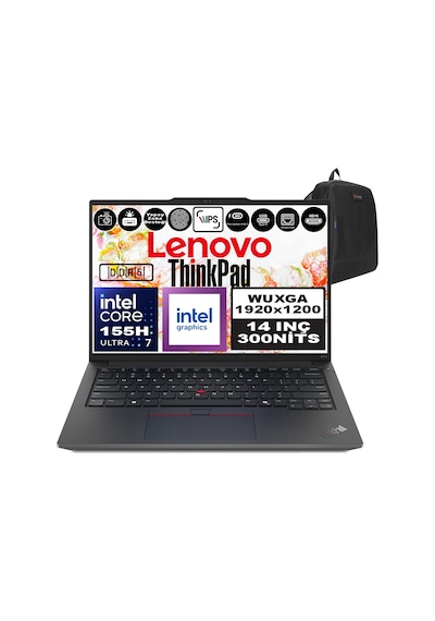 Lenovo ThinkPad E14 Gen 6 21M70031TXF34 Ultra 7 155H 96 GB 4 TB SSD 14" Free Dos Dizüstü Bilgisayar + Zetta Çanta
