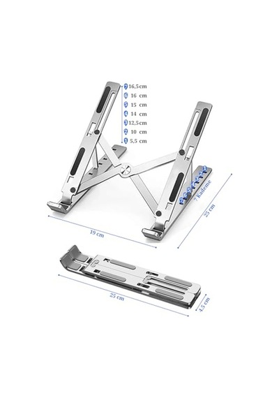 Laptop Yükseltici Metal Stand Ayarlanabilir Macbook Notebook Tablet Altlık Metal Dizüstü Bilgisayar Tutucu 1