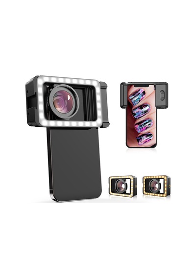 Apexel M15 Dolgu Işıklı Makro Lens