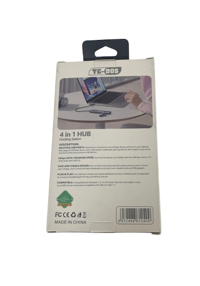 Type-c To Usb Çoğaltıcı 4in1 Hub Te-dos Td-h6102