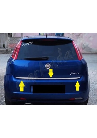 Markadan Fiat Grande Punto Krom Bagaj Alt Çıta 2005 Sonrası  Pasla