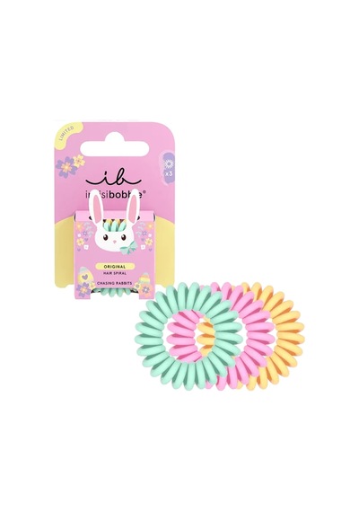 Invisibobble Original Easter Chasing Rabbits Saç Tokası 3 Adet Çok Renkli