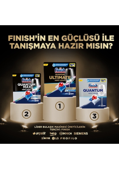 Finish Quantum Ultimate Bulaşık Makinesi Deterjanı 20 Tablet Finish Quantum Ultimate Bulaşık Makinesi Deterjanı 20 Tablet