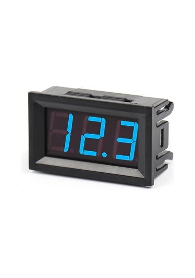 Dc 0-30v Digital Mavi Voltmetre 0.56 İnch 3 Telli Panel Tip