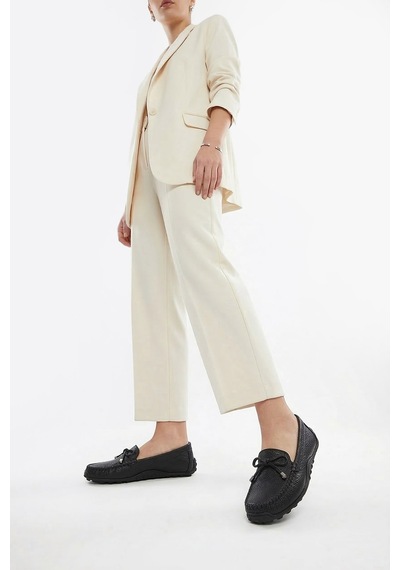 Gönderi(R) Gönderi R Kadın Siyah Floter Fiyonklu Hakiki Deri Comfort Loafer Dyza75645196 Siyah