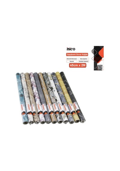 İbico İ13-070 Mix Desenli Kendinden Yapışkanlı Folyo Duvar Kağıdı 2m X 45cm Diğer