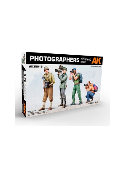 Ak 35015 1/35 Ölçek, Farklı Dönemlere Ait 4 Fotoğrafcı, Plastik Figür Model Kiti-57488