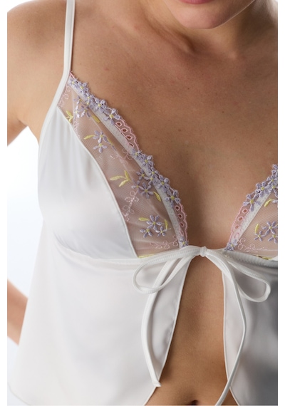Penti Kırık Beyaz Broderie Saten Bralet