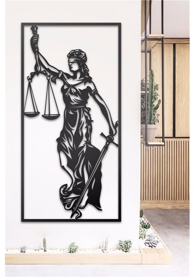Lady Justice - Metal Tablo