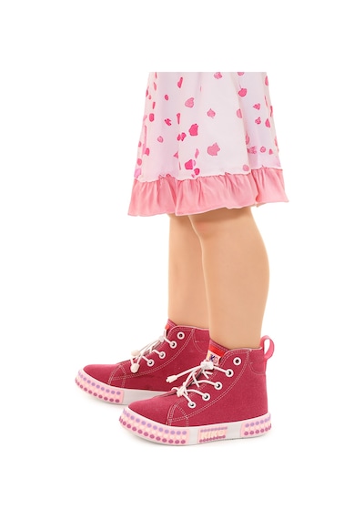 Kiko Kids Gamel Günlük Lastikli Kız Bebek Bot Ayakkabı Fuşya