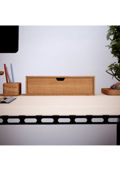 Desna Büyük Çekmeceli Mini Dolap 34 Cm Uzunluk X 12.1 Cm Genişlik X 9.6 Cm Woodsaka Doğal Ahşap